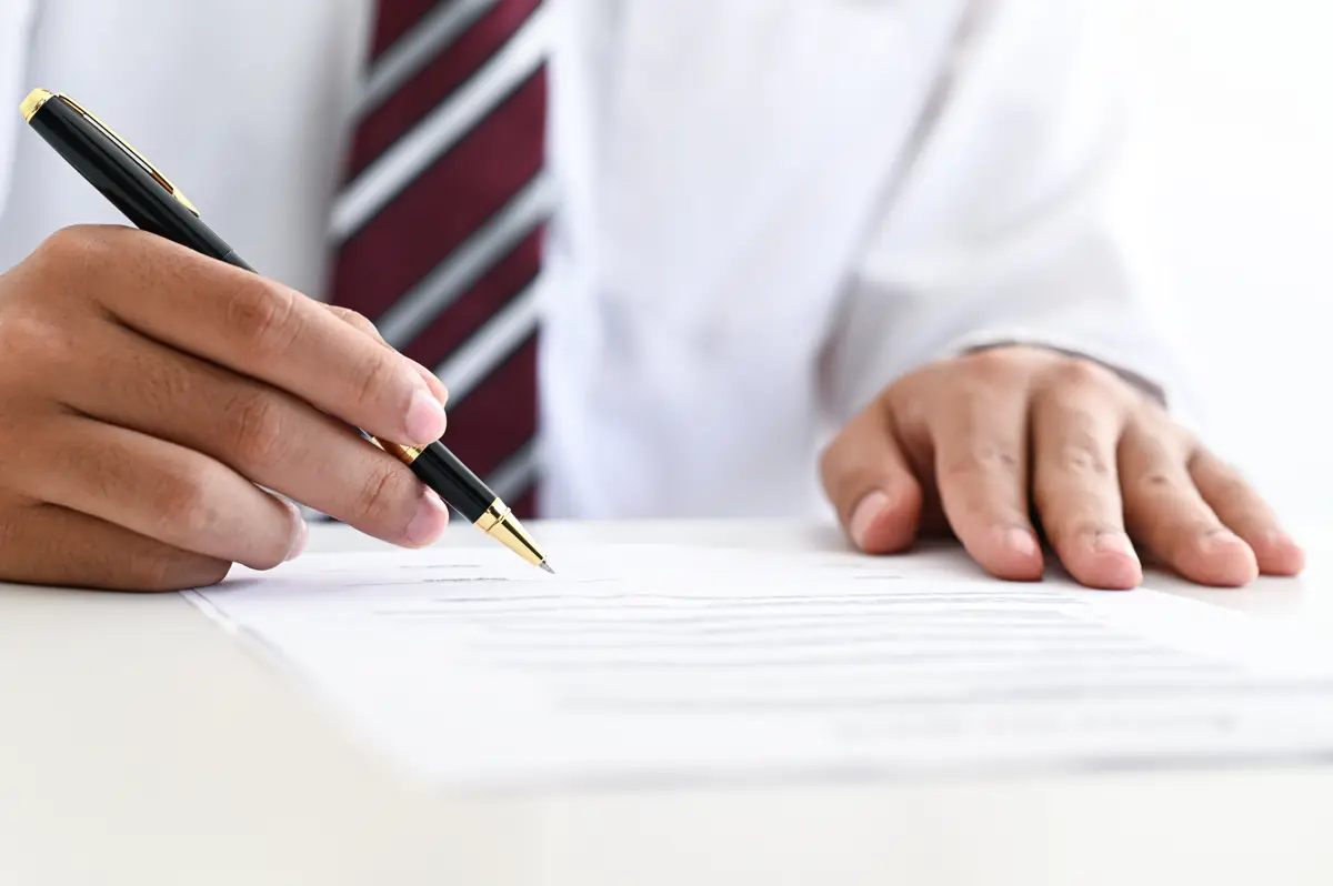 Signing business formation documents